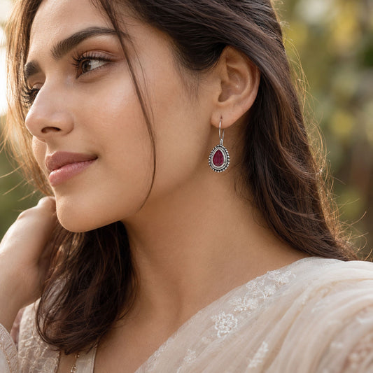 Silver Drop Earrings