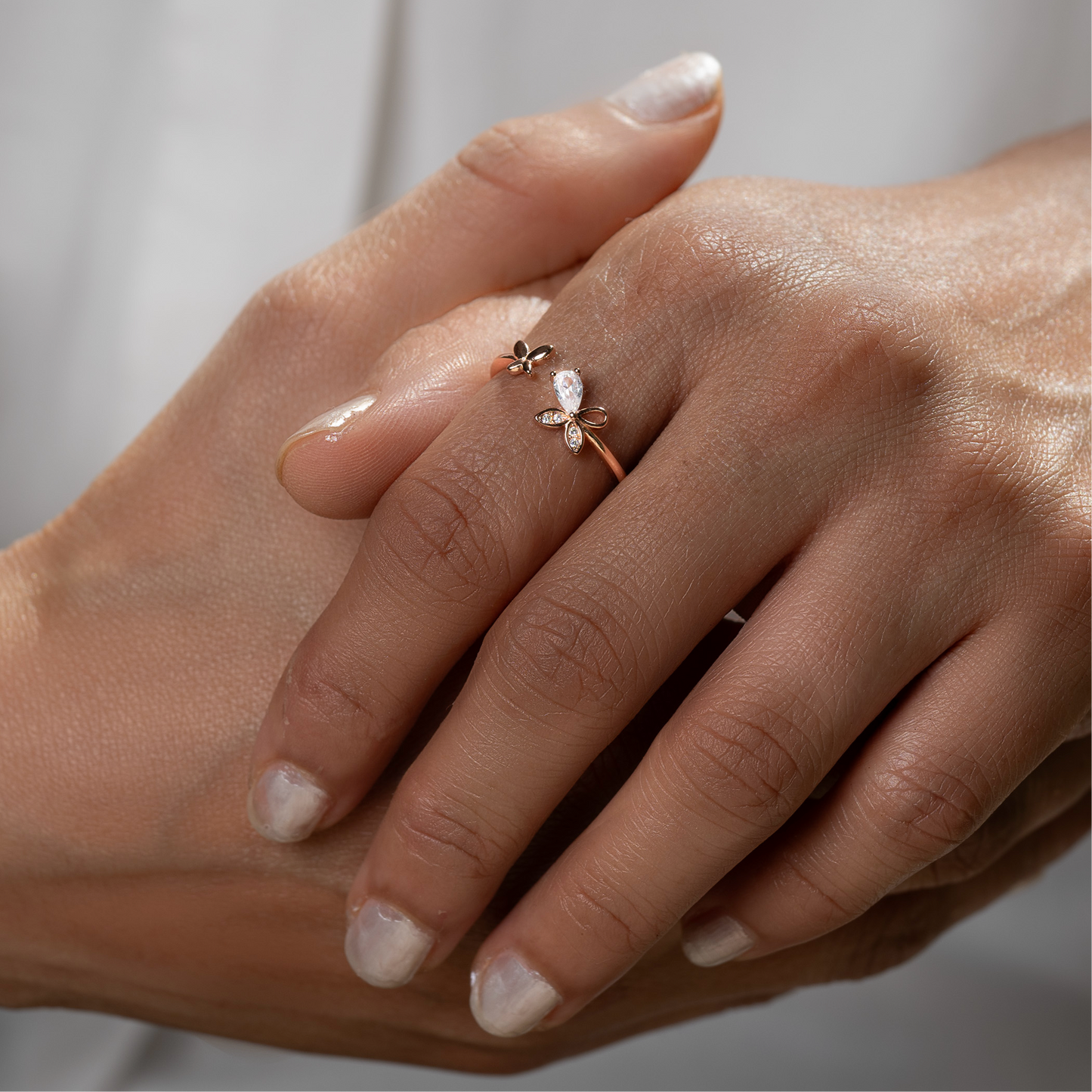 Silver Butterfly Ring