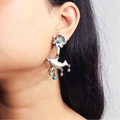 Silver Tribal Earrings