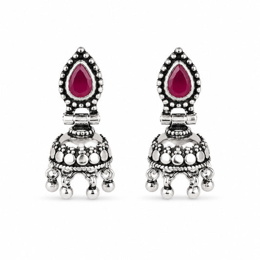 Silver Jhumka