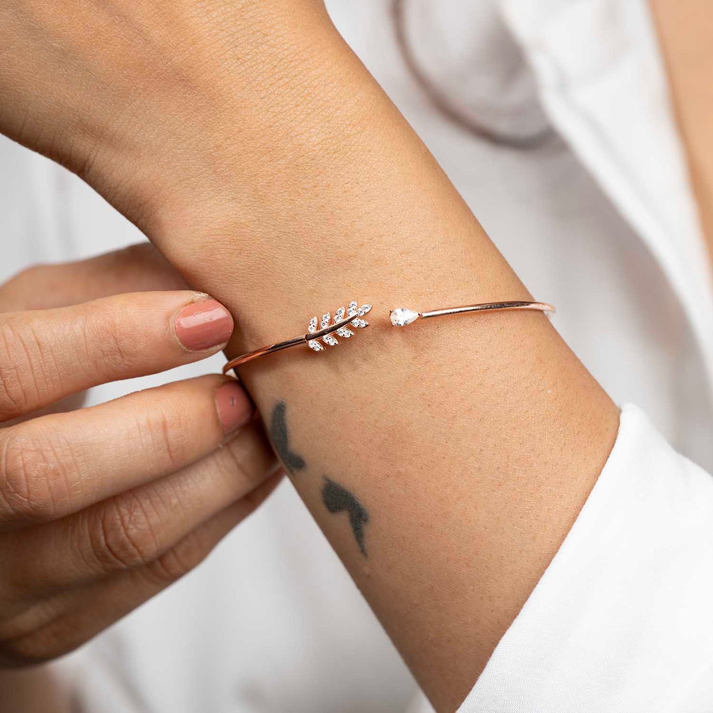 Rose Gold CZ Cuff