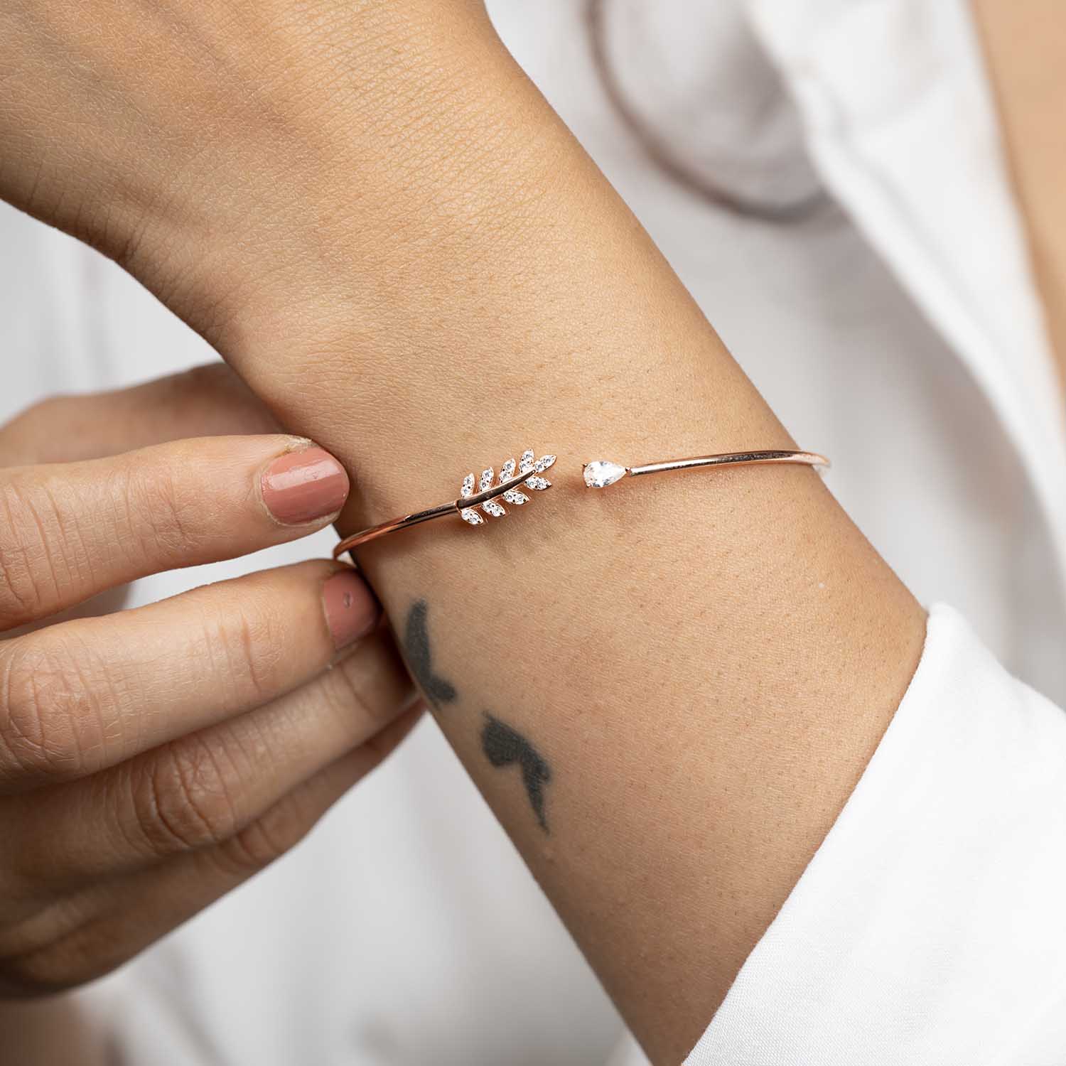 Rose Gold CZ Cuff