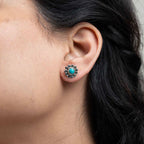 Floral Silver Studs