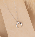 Silver Moon Neck Chain