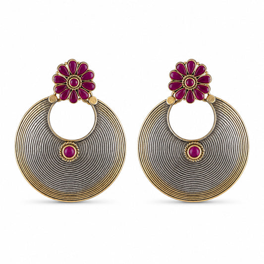 Silver Ethnic Earrings
