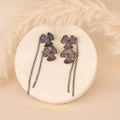 Oxidised Floral Earrings