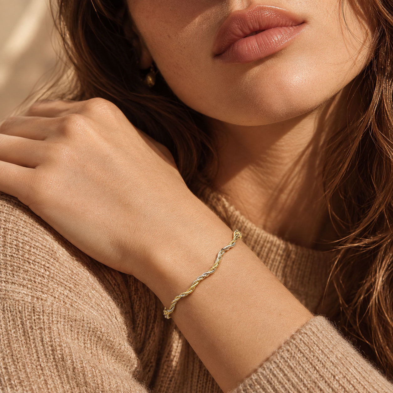 Wavy Gold Bracelet