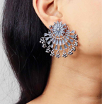 Silver Chandbali