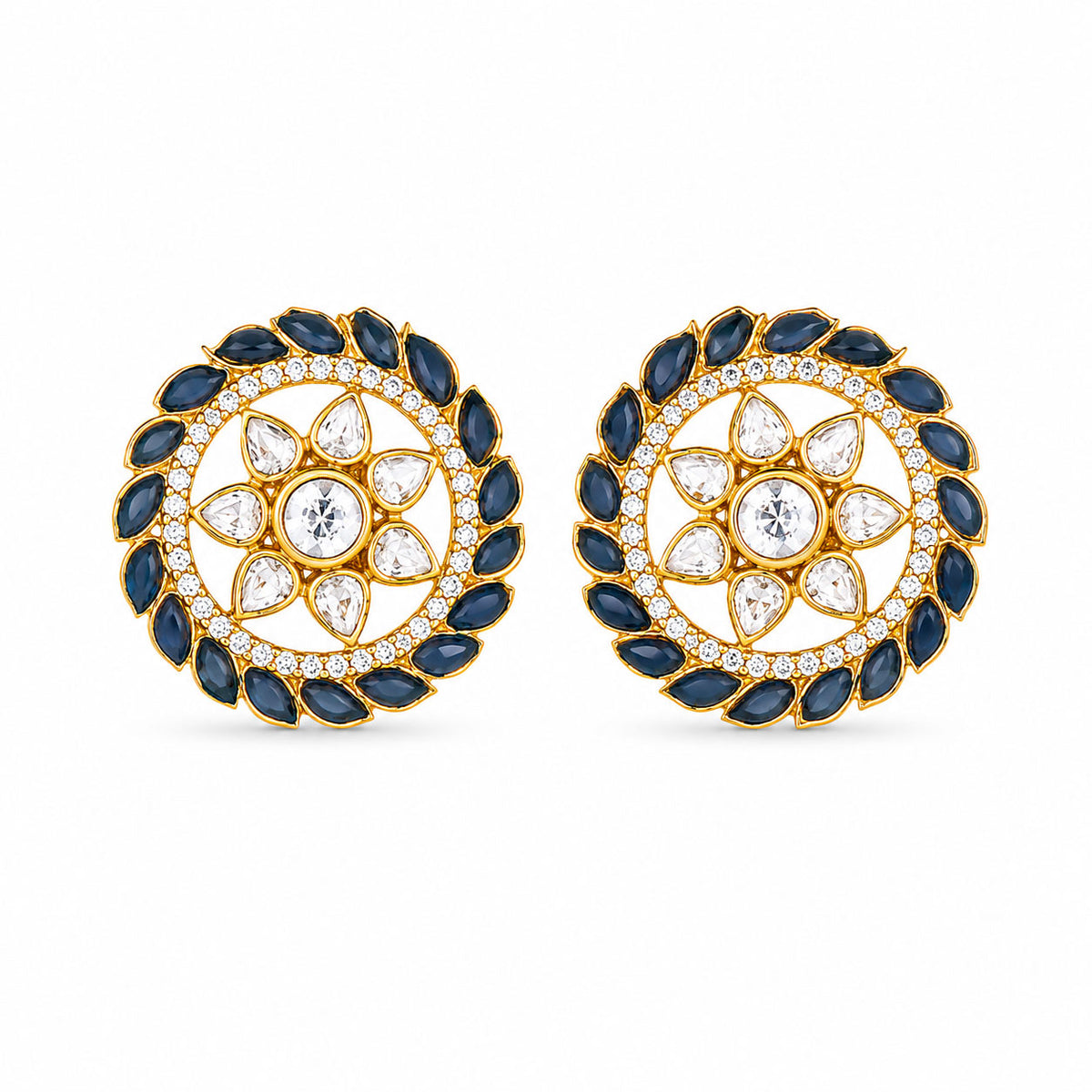 Polki Kundan Earrings