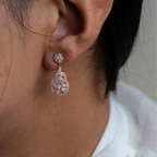 Sparkling Silver Earrings