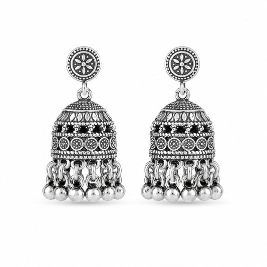 Silver Jhumka