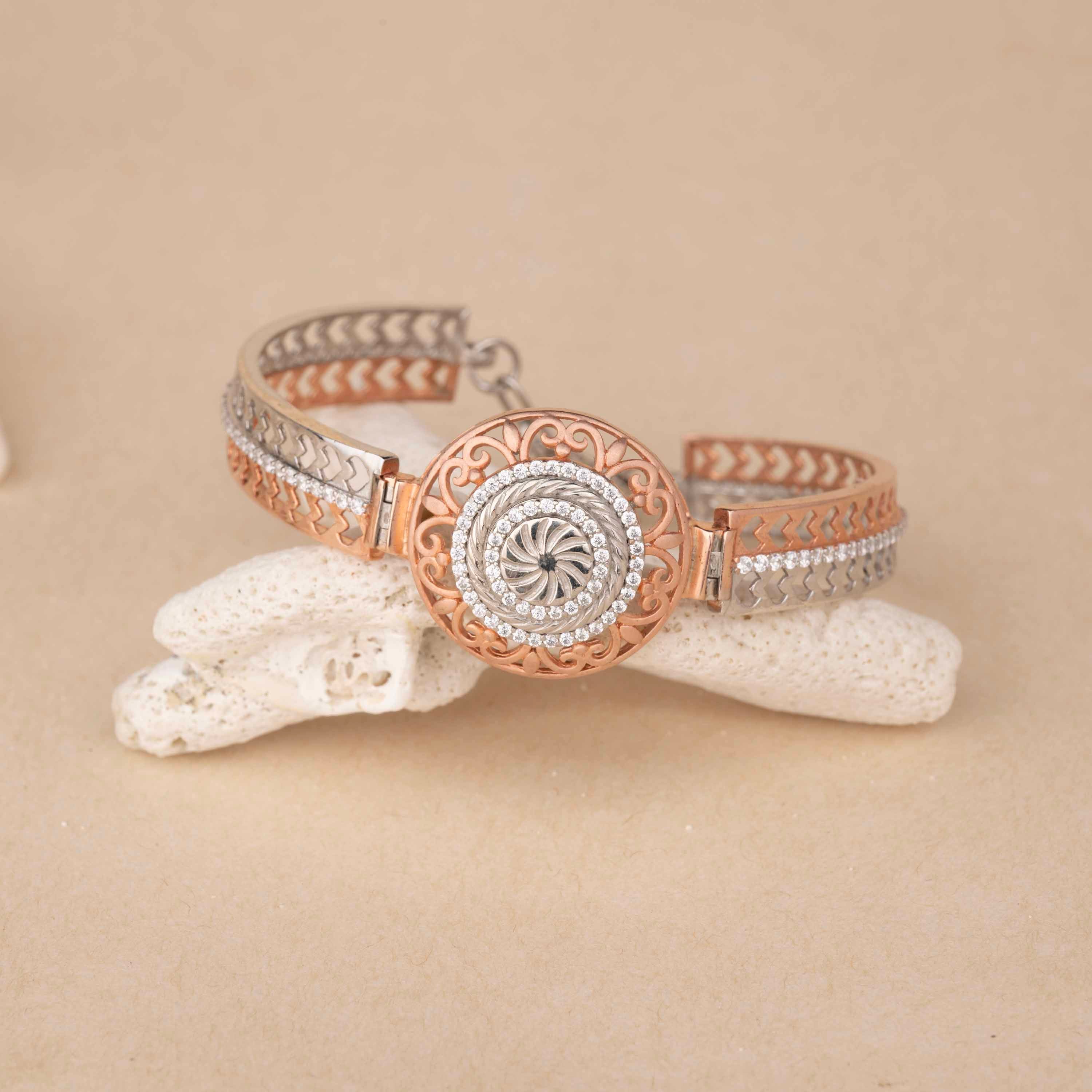 Silver Rose Gold Bracelet