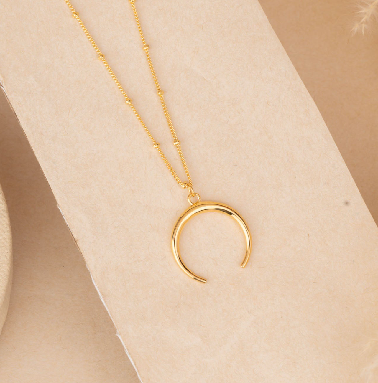 Golden Moon Neck Chain