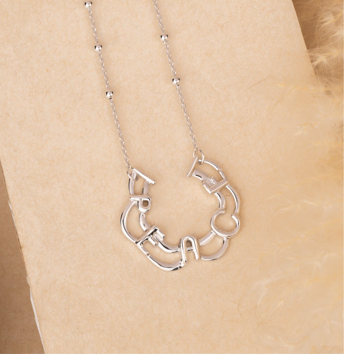 Silver Peace Neck Chain