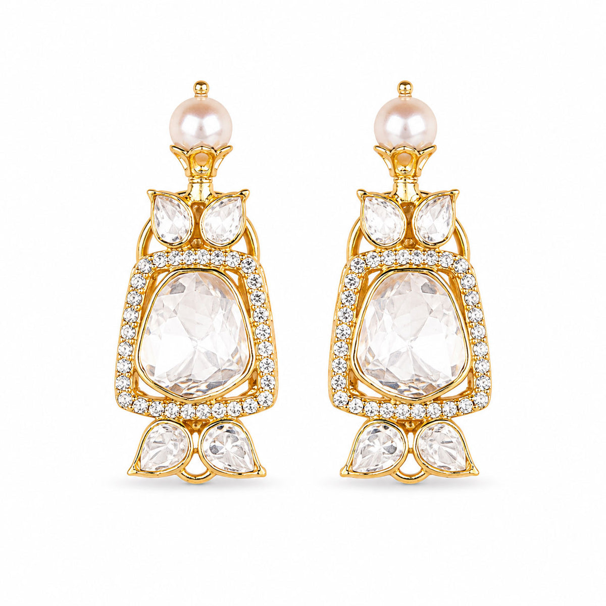 Polki Kundan Earrings