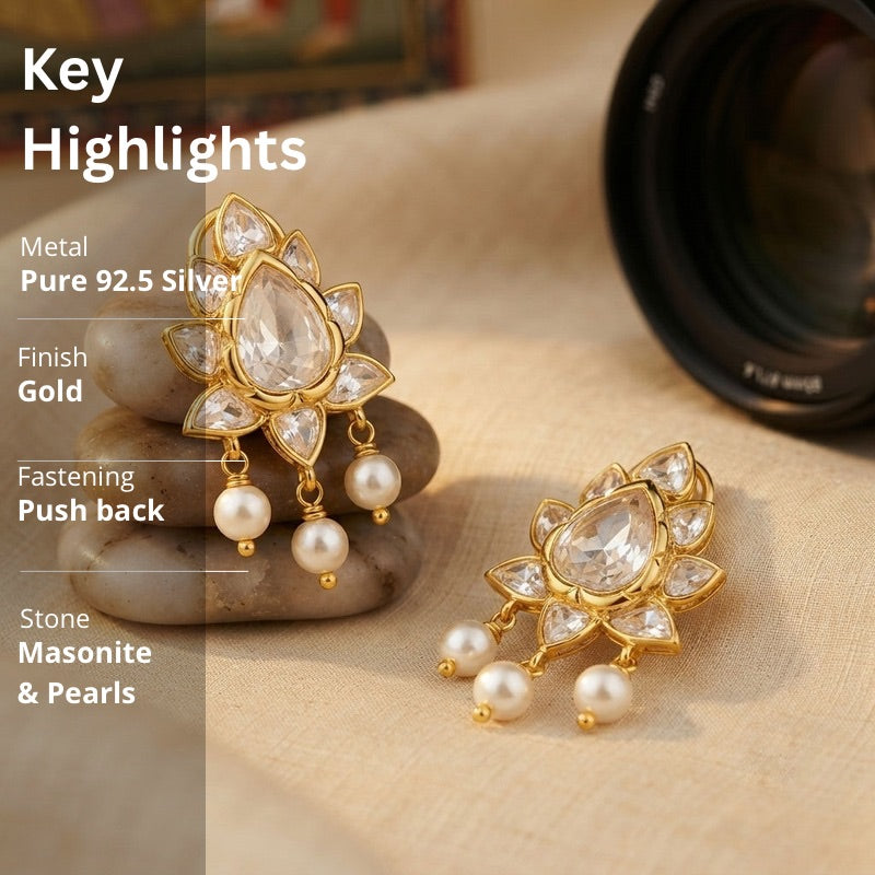 Polki Kundan Earrings