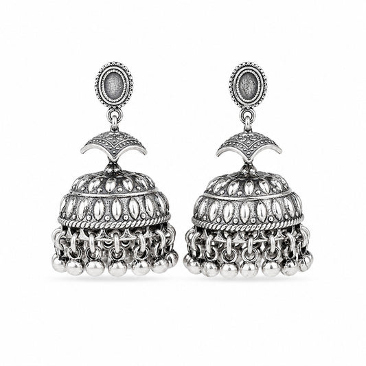 Silver Jhumka