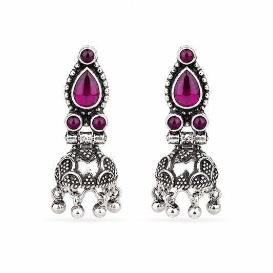 Silver Jhumka