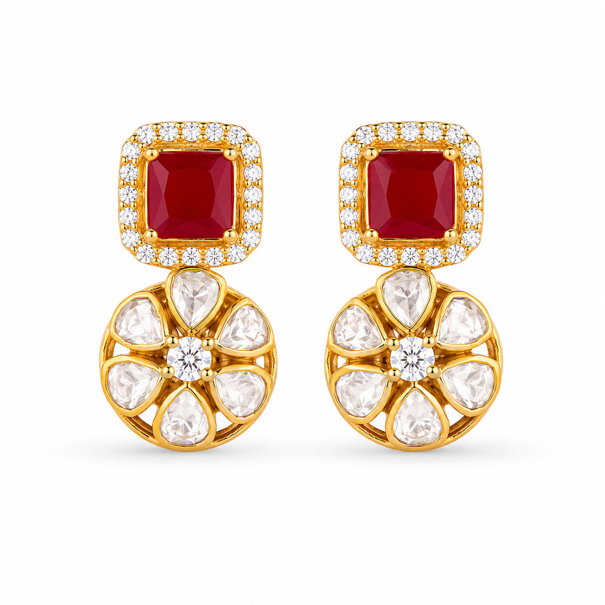 Polki Kundan Earrings