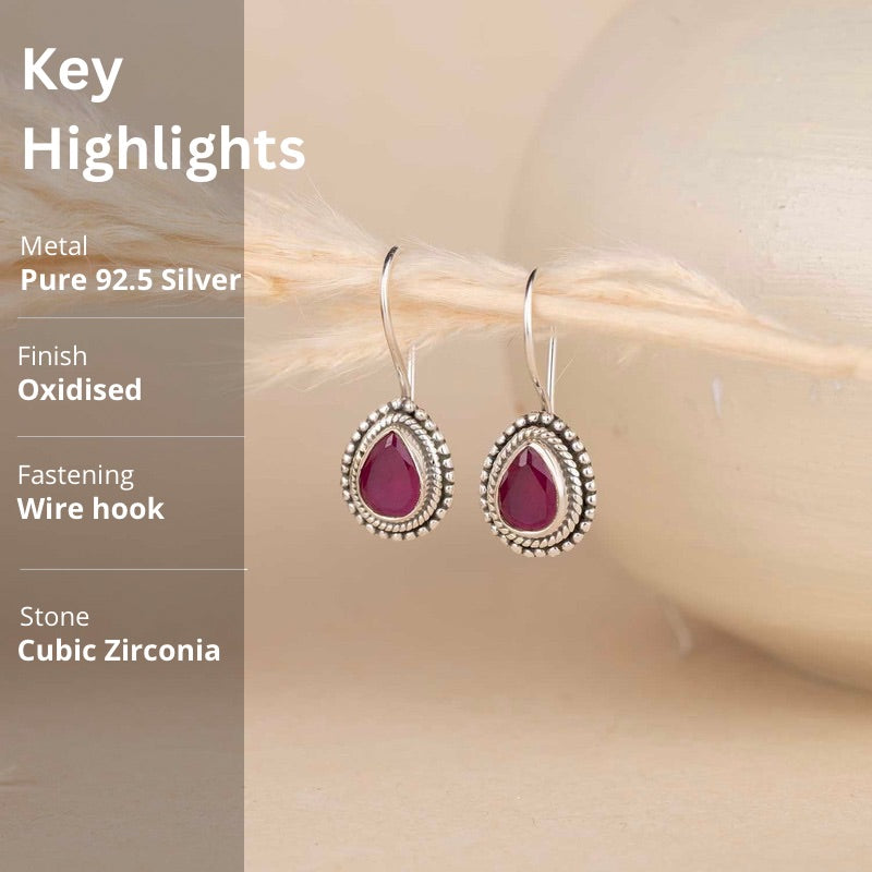 Silver Drop Earrings