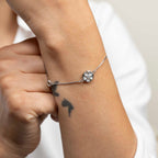 Silver Floral Bracelet