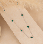 Silver Malachite Necklace