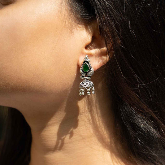 Silver Jhumka