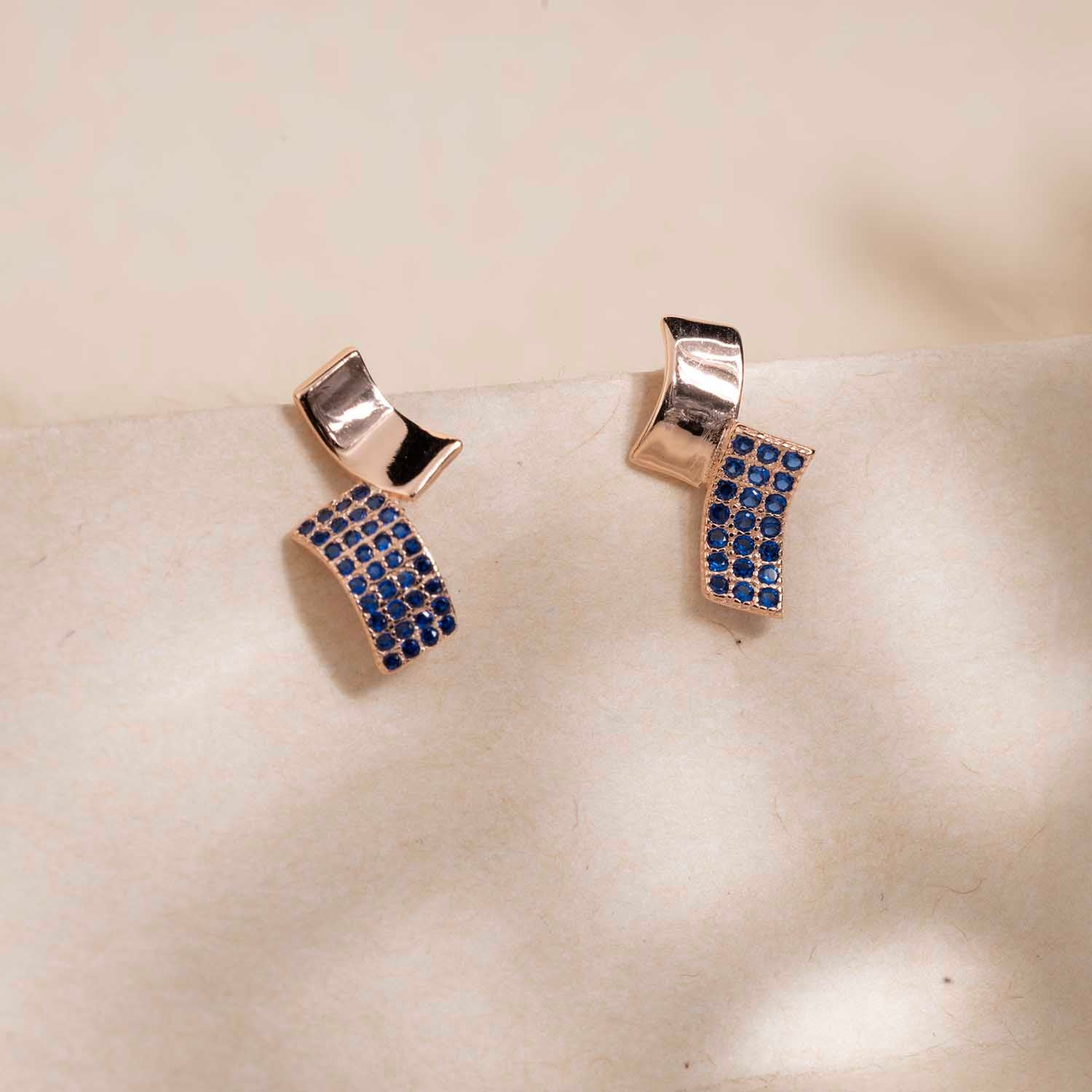 Tiny Rose Gold Earrings