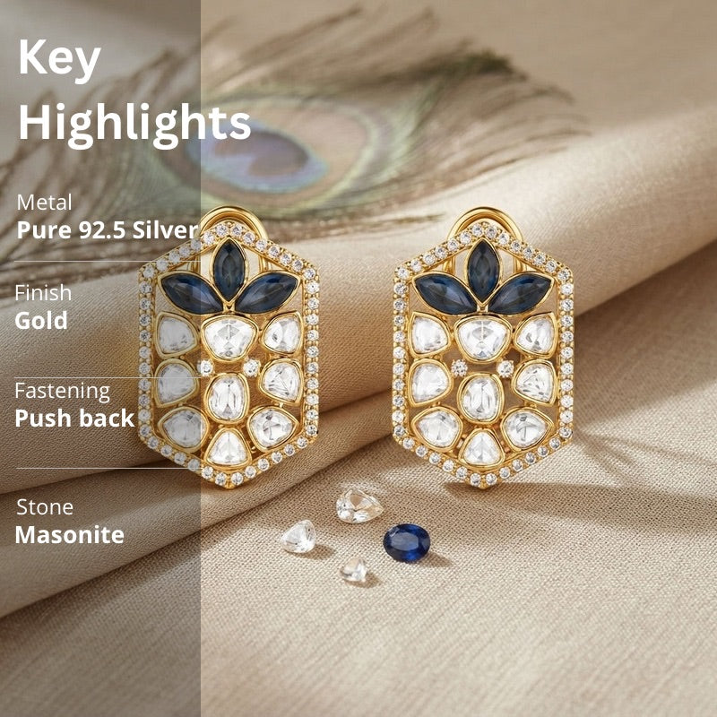 Polki Kundan Earrings