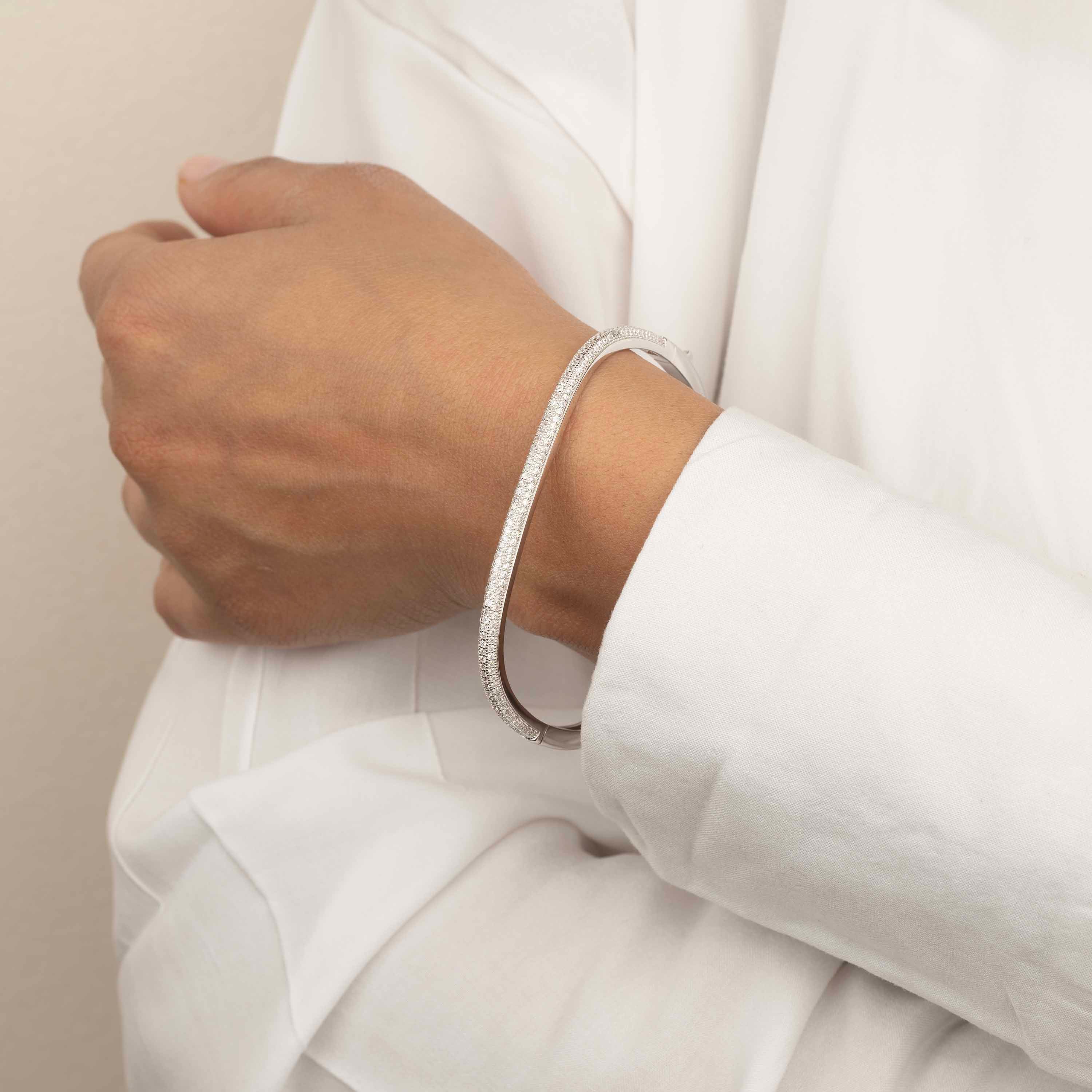 minimalist bracelet
gift for women
lightweight jewellery for women
gift for girlfriend
Sterling silver bracelet
latest bracelet designs for women 
latest bracelet designs for girl
Silver Tokri bracelets
CZ bracelets
cz silver bracelet for women
