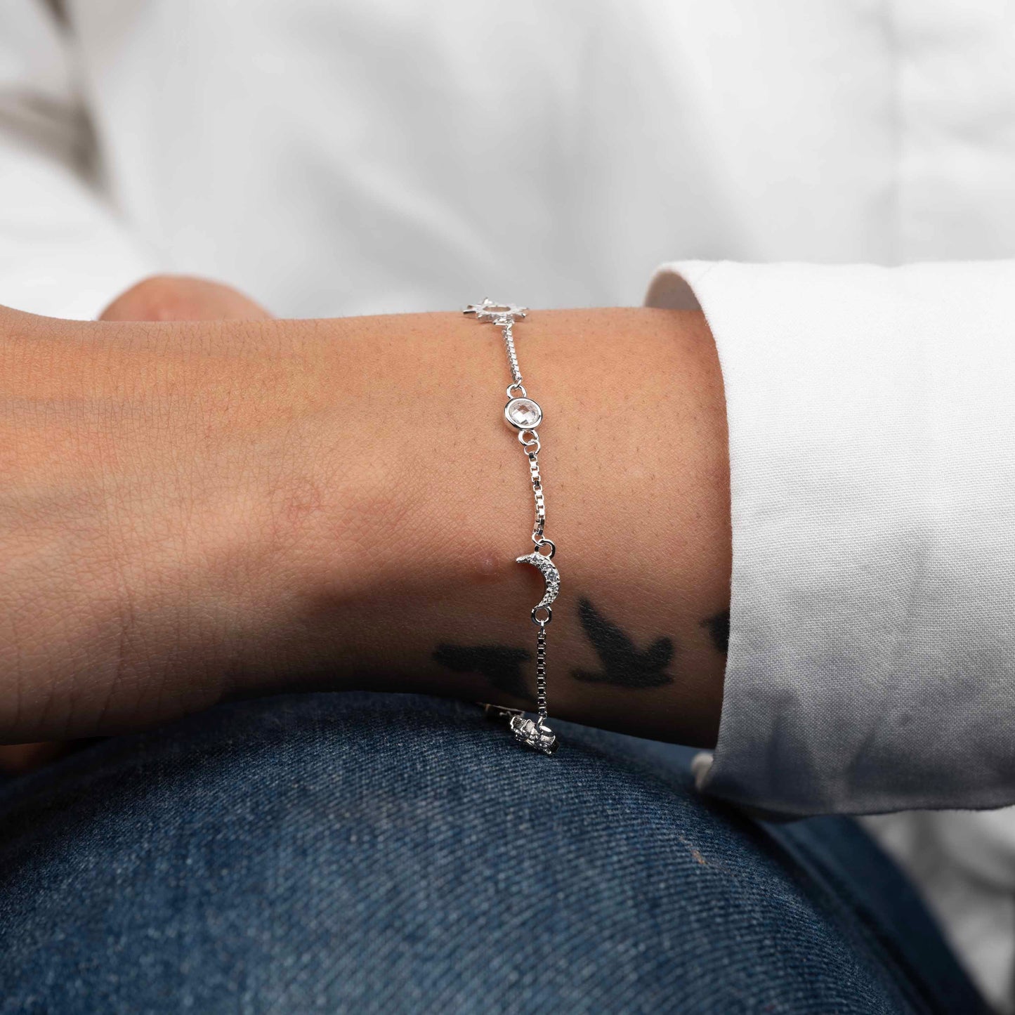 minimalist bracelet
gift for women
lightweight jewellery for women
gift for girlfriend
Sterling silver bracelet
latest bracelet designs for women 
latest bracelet designs for girl
Silver Tokri bracelets
CZ bracelets
cz silver bracelet for women
