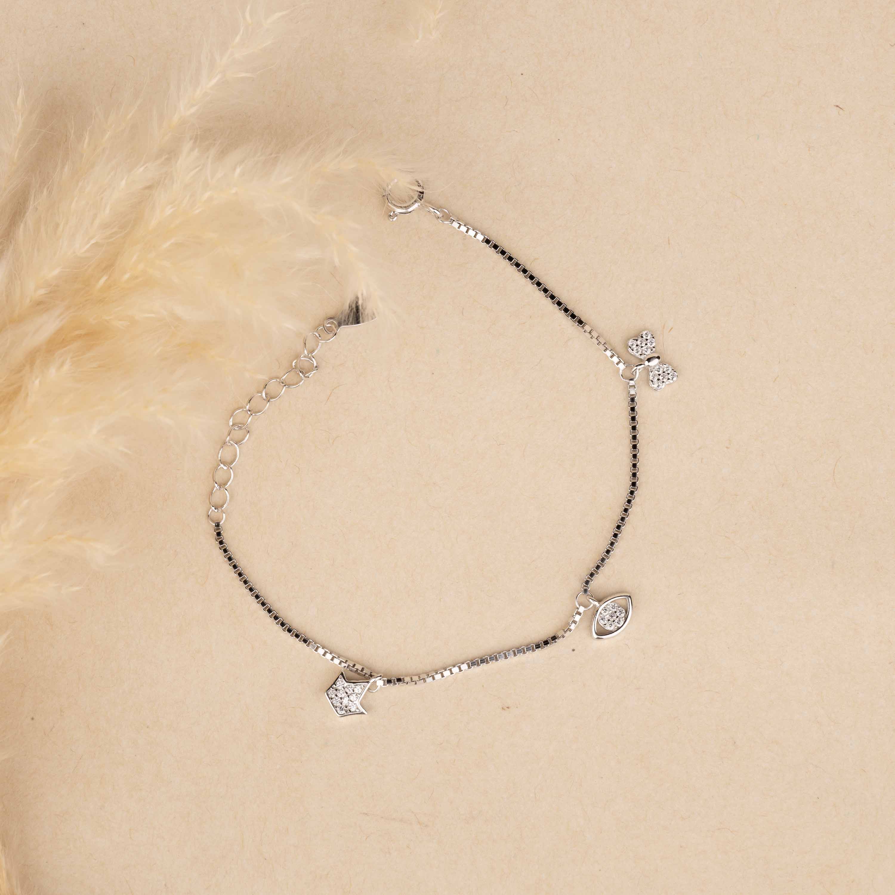 minimalist bracelet
gift for women
lightweight jewellery for women
gift for girlfriend
Sterling silver bracelet
latest bracelet designs for women 
latest bracelet designs for girl
Silver Tokri bracelets
CZ bracelets
cz silver bracelet for women
