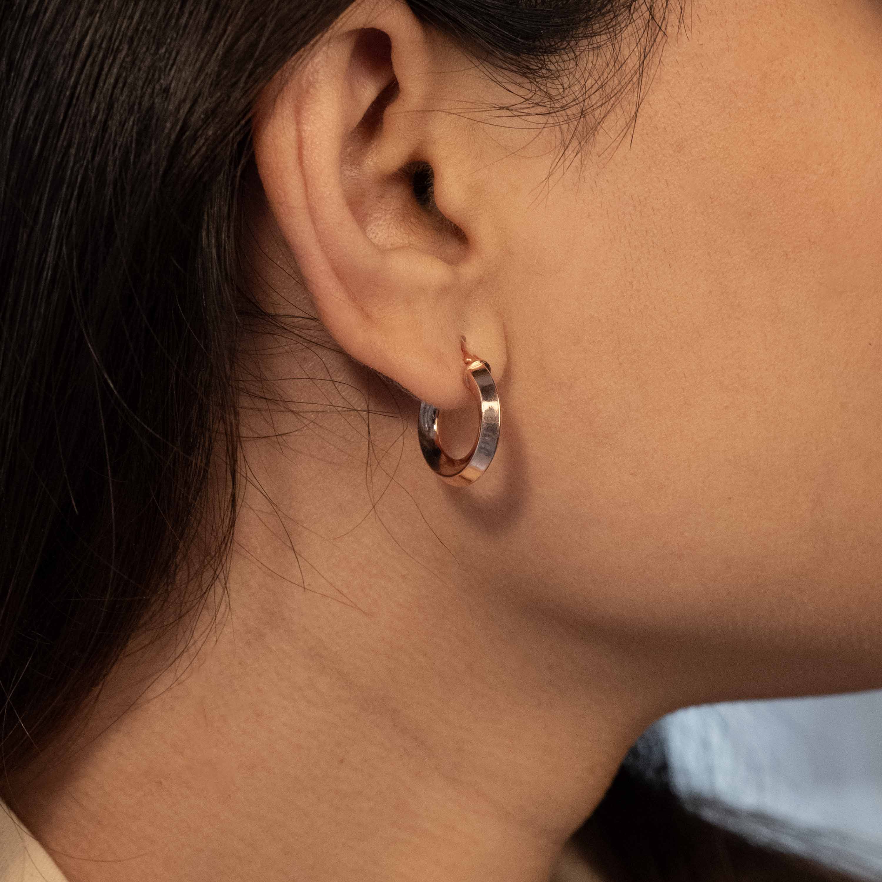 Rose Gold Hoops
