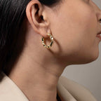 Gold Twisted Hoops