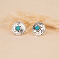Silver Floral Earrings
