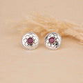 Silver Floral Earrings