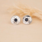 Silver Floral Earrings