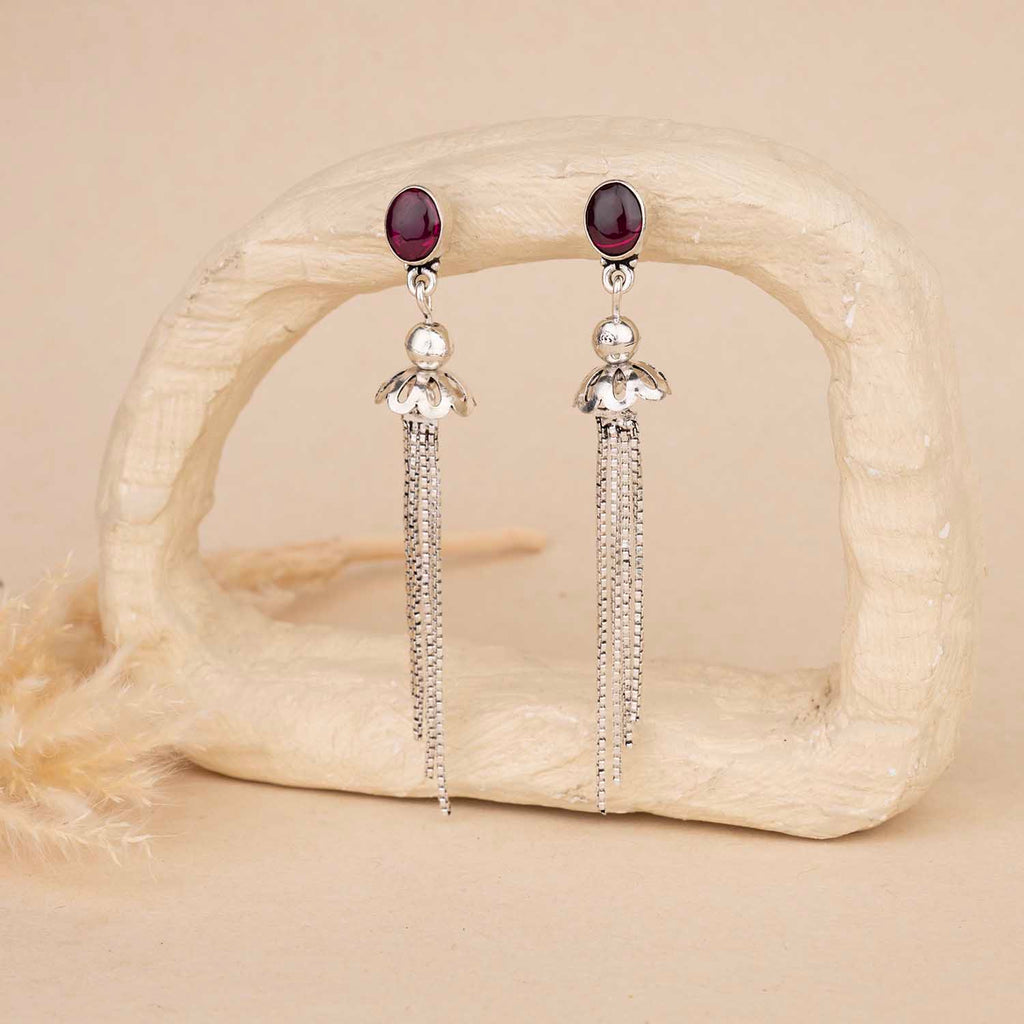 Dangling Silver Earrings