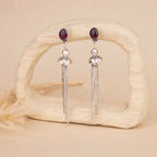 Dangling Silver Earrings