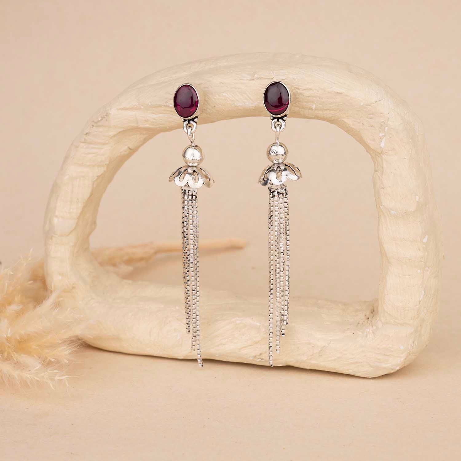 Dangling Silver Earrings