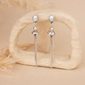 Dangling Silver Earrings