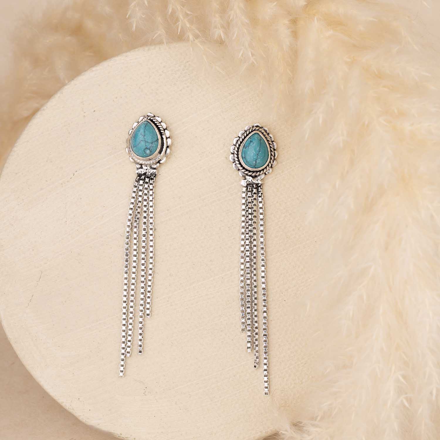 Dangling Silver Earrings