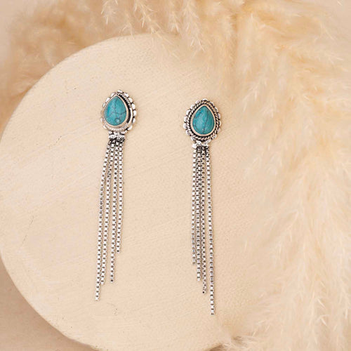 Dangling Silver Earrings