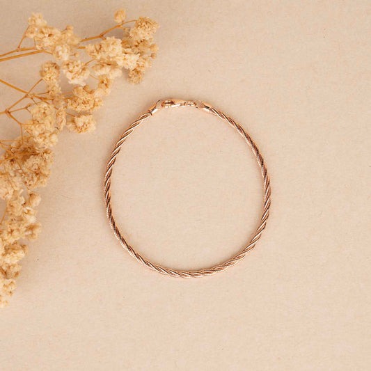 Sleek Rose Gold Bracelet