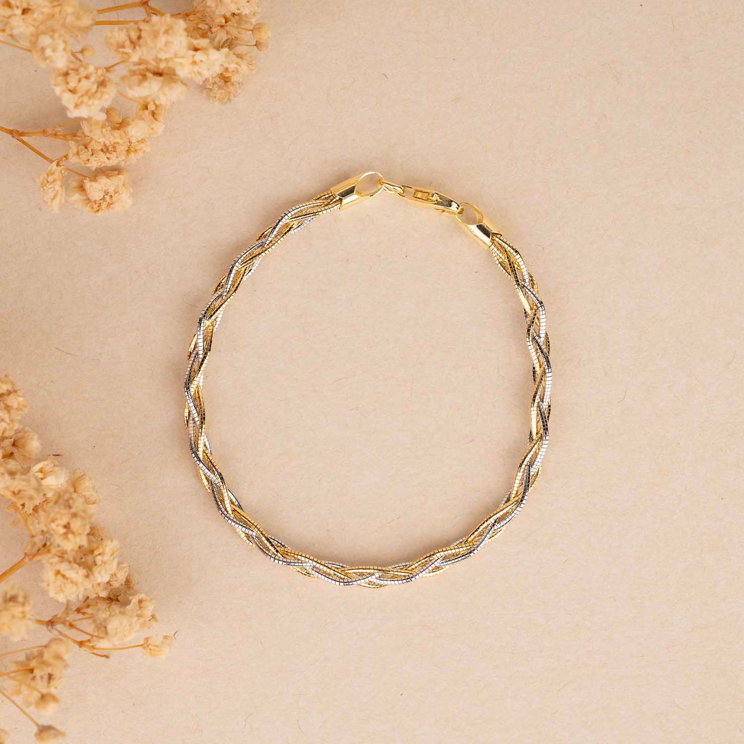Weaving Gold Bracelet