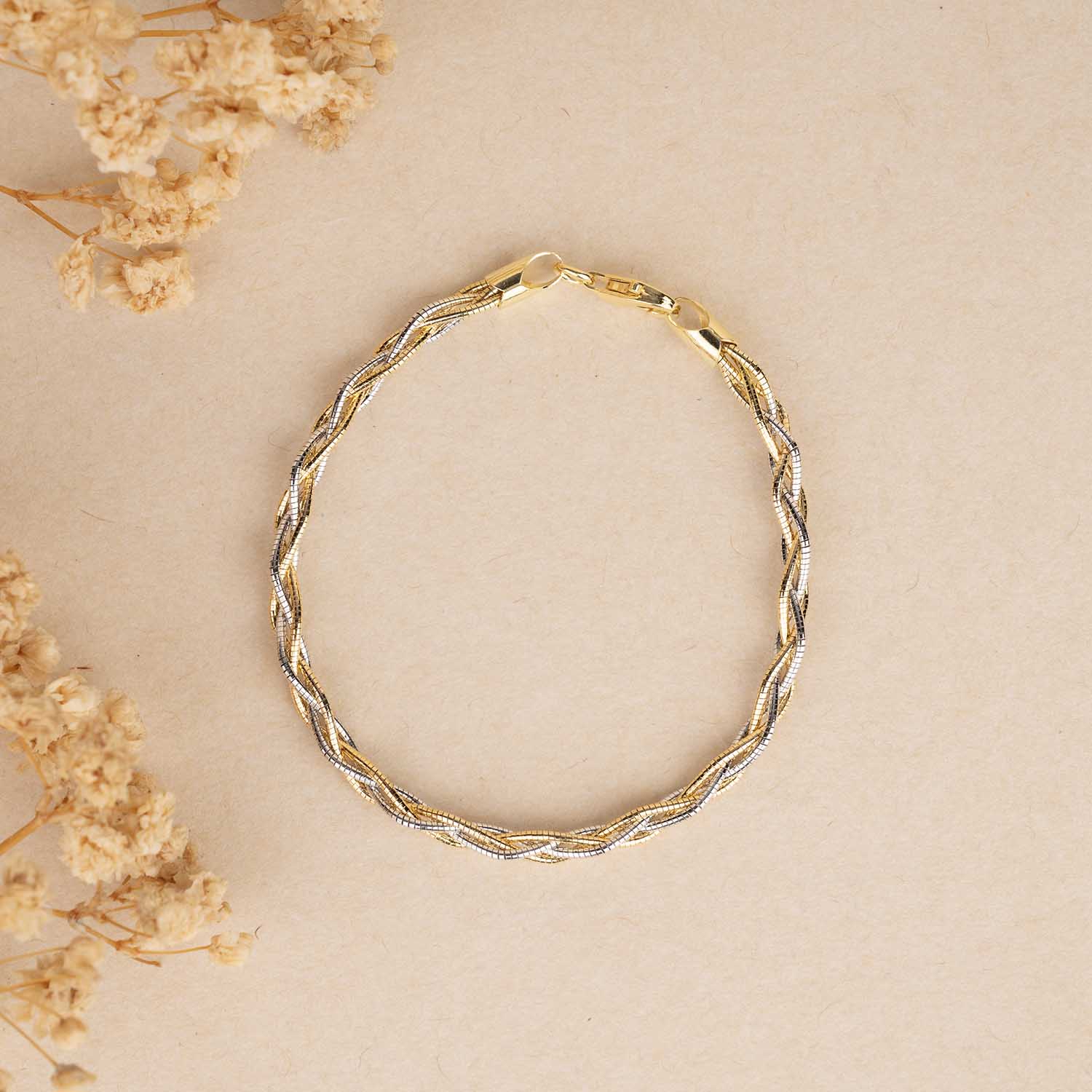 Weaving Gold Bracelet