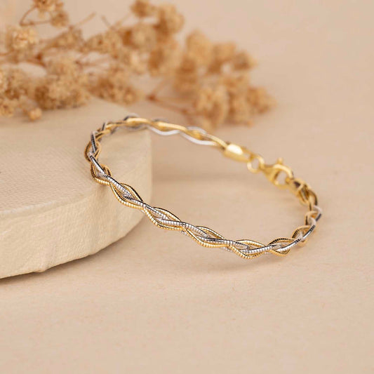Weaving Gold Bracelet