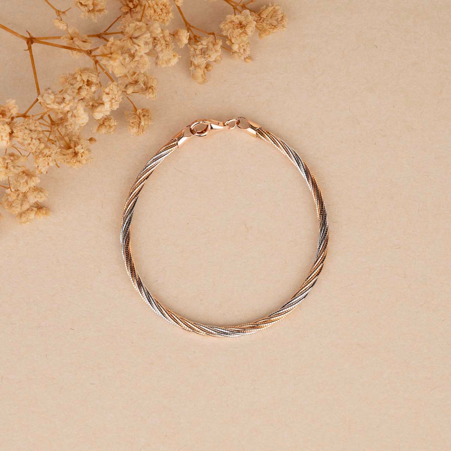 Two Tone Silver Bracelet