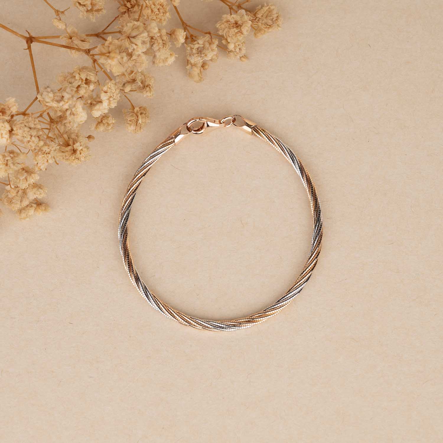 Two Tone Silver Bracelet