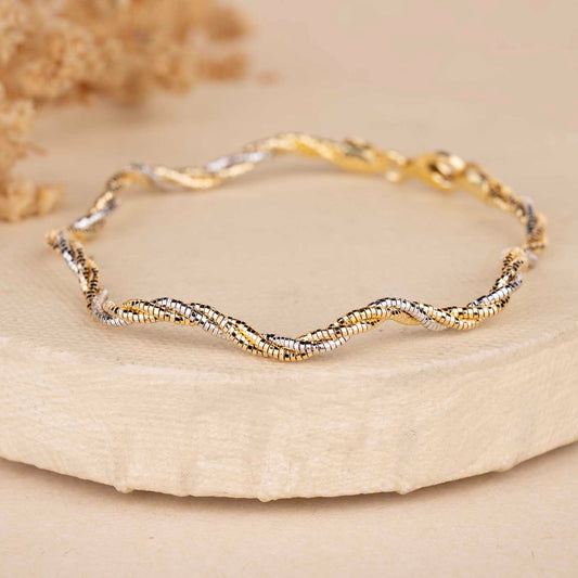 Wavy Gold Bracelet